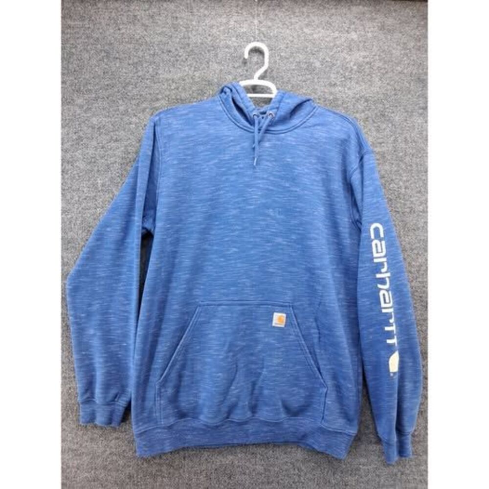 Carhartt Hoodie Sweatshirt Mens XL Tall XLT Blue Hooded
